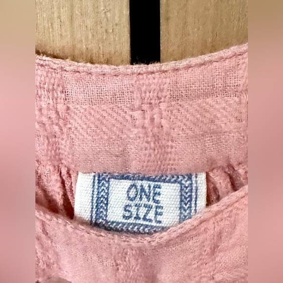 Peach A-Line Swing Tunic Top Flowing One Size Boho - Picture 4 of 5